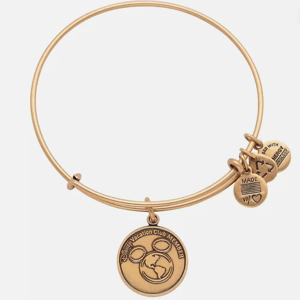 Alex and Ani Disney Vacation Club bracelet gold